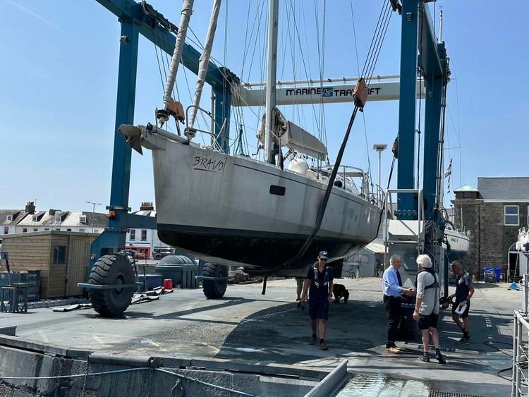 Voyage photo from PYD, Boreal 52, Guernsey Lift and Sea Trial