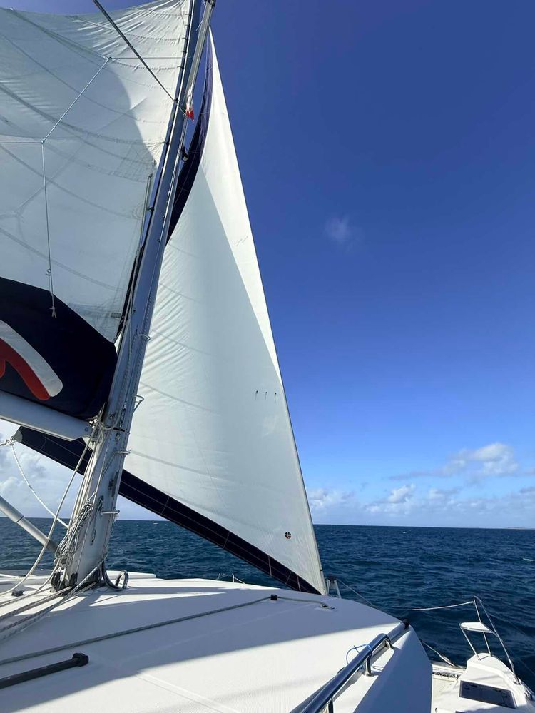 Voyage photo from SXM day 5 - decent sail!