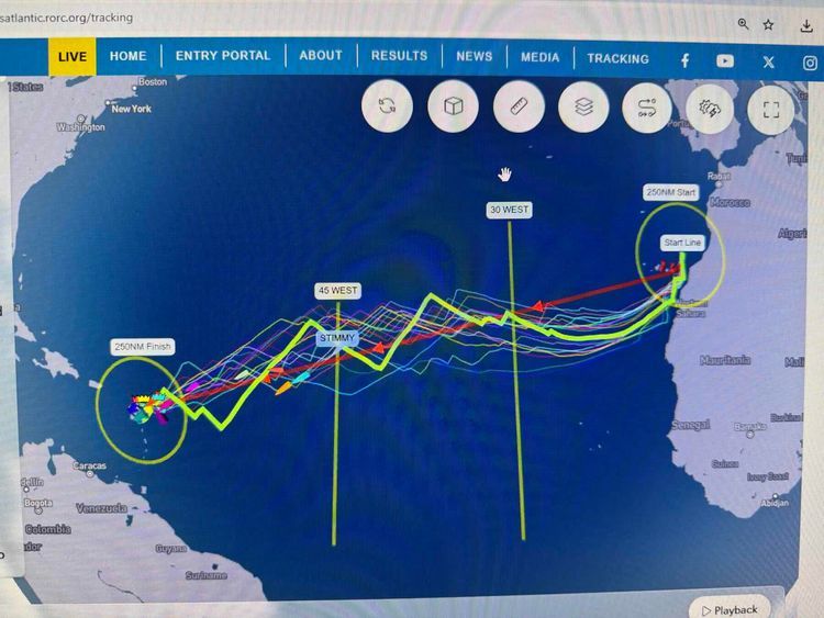 Voyage photo from 2026 Transatlantic RORC
