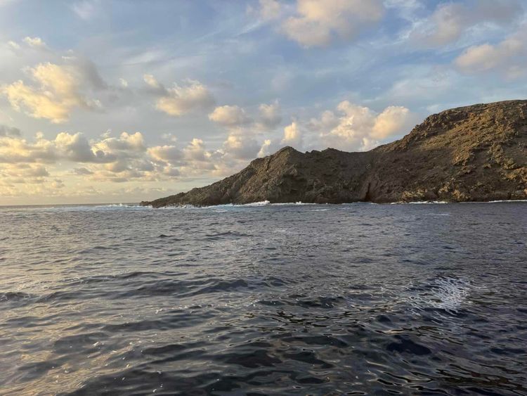 Voyage photo from Night on anchor in the middle of the Atlantic.