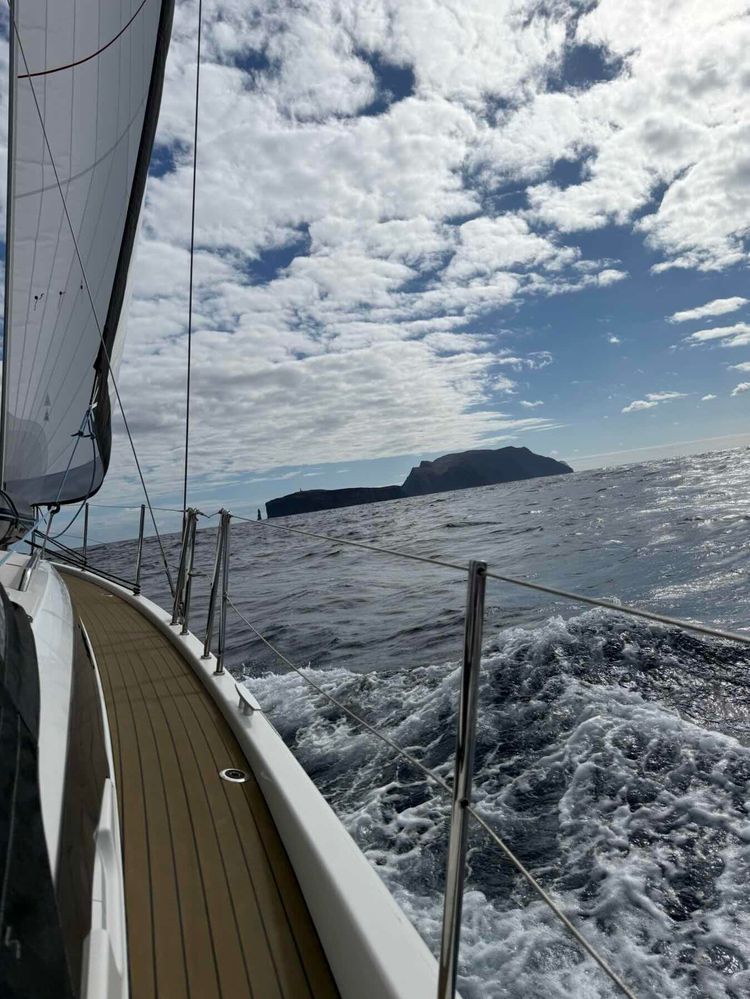 Voyage photo from Night on anchor in the middle of the Atlantic.