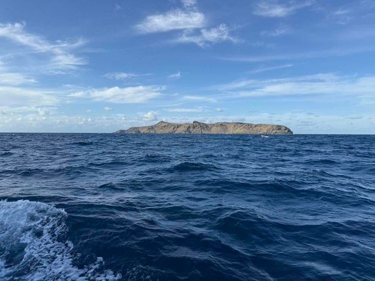 Voyage photo from Night on anchor in the middle of the Atlantic.