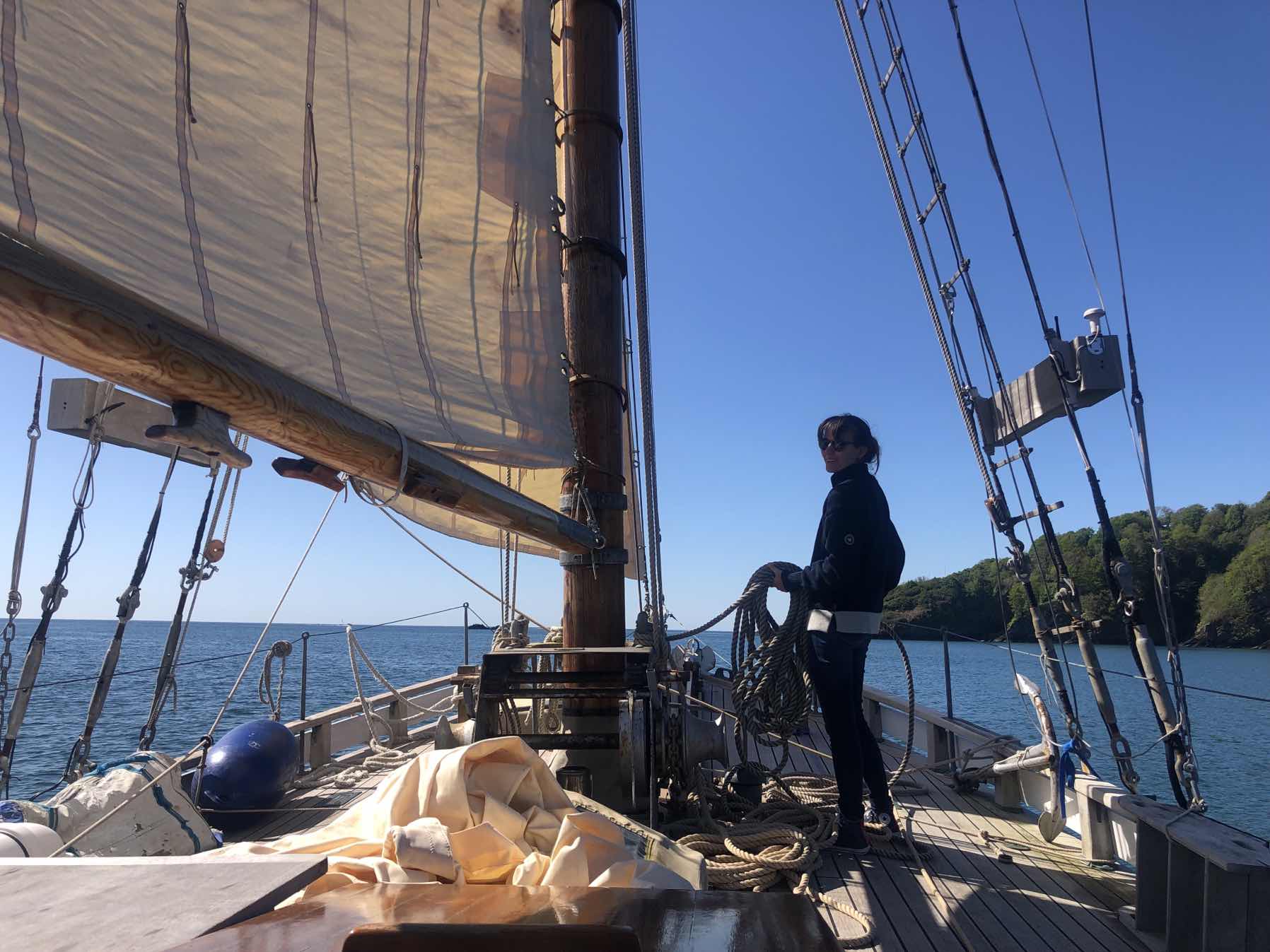 Dartmouth on a classic gaff rig 🤩_905E5C09-7AE3-4787-AF49-62D1C87037AB