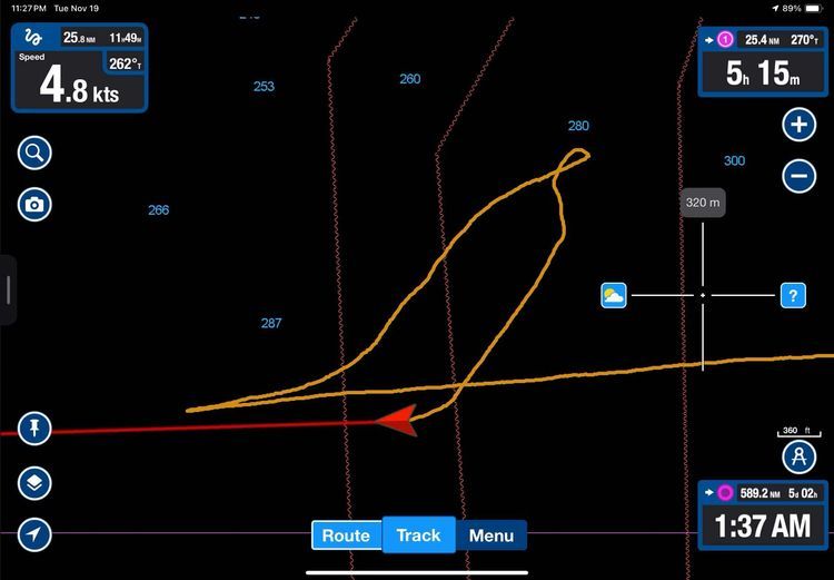 Voyage photo from Delivery S/v Tribiza Dragonfly 1200 Gibraltar - Lanzarote