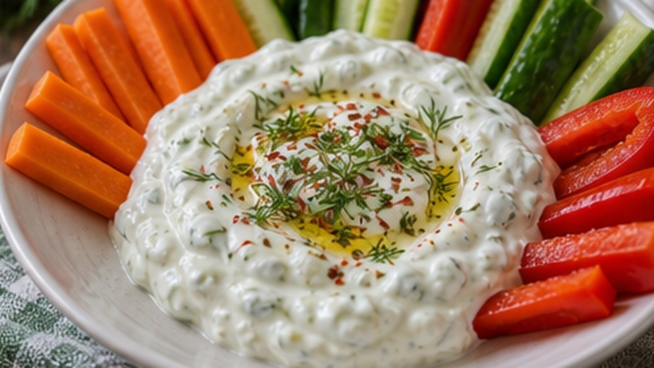 Yoğurtlu Sebze Dip