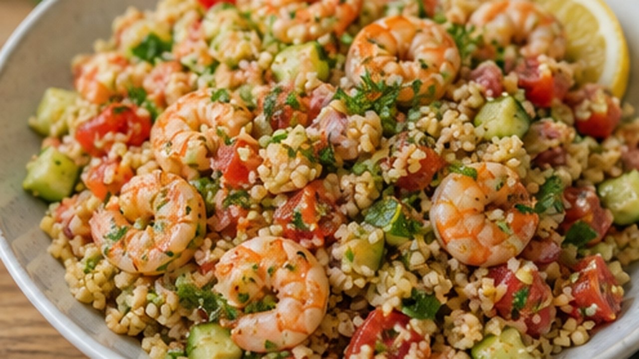 Karidesli Bulgur Salatası