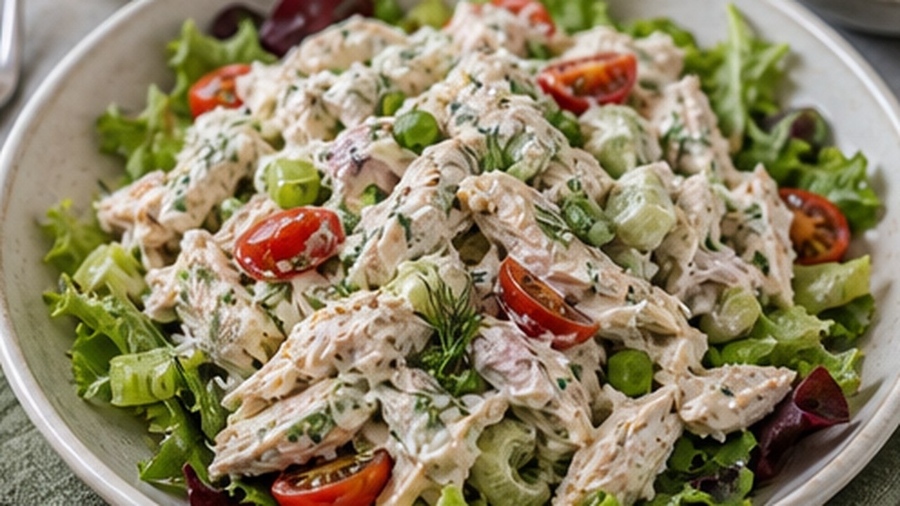 Yoğurtlu Tavuk Salatası