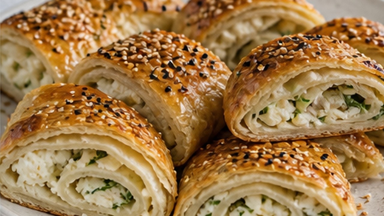 Peynirli Rulo Çörek