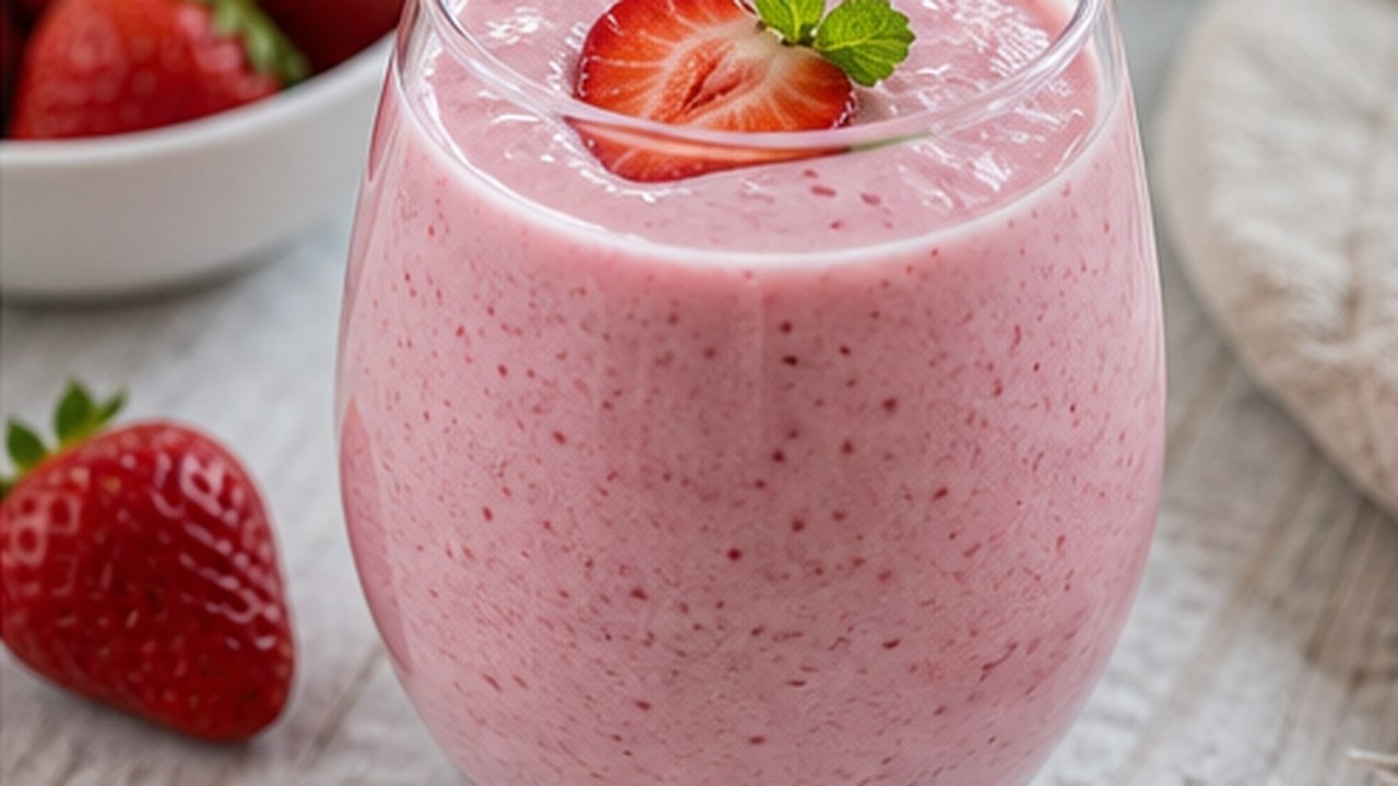 Yoğurtlu Çilek Smoothie
