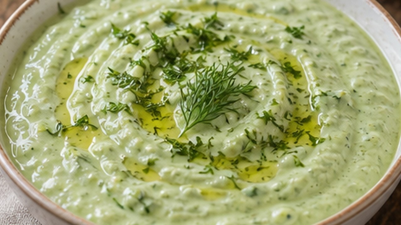 Avokadolu Yoğurt Dip