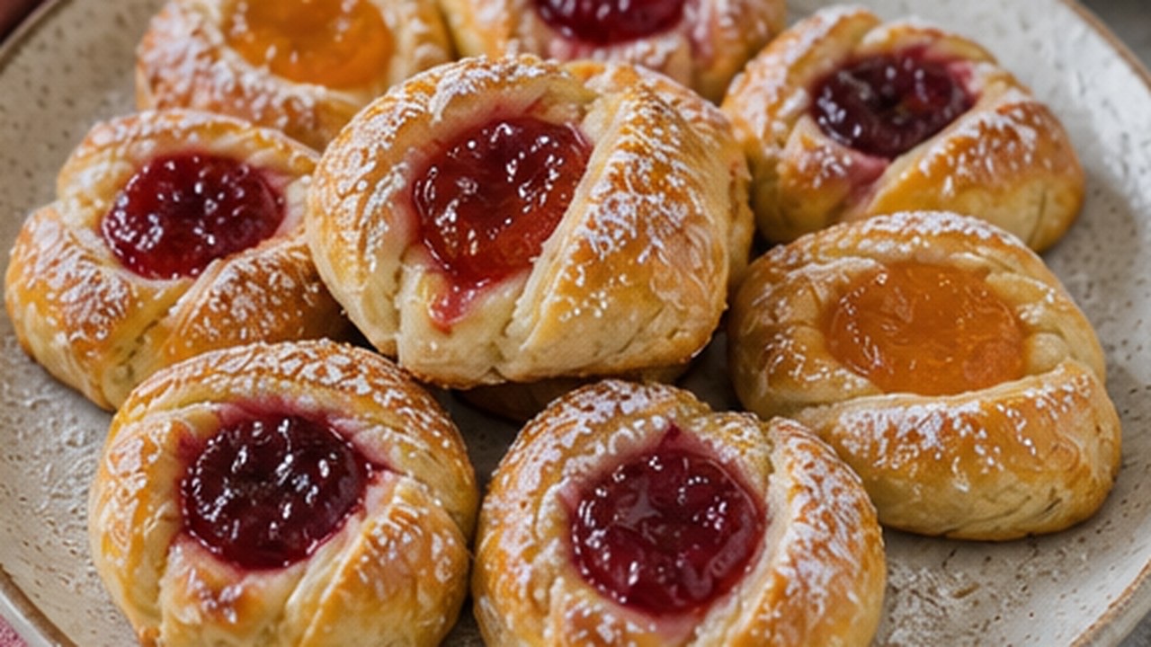 Reçelli Mini Hamur Tatlısı
