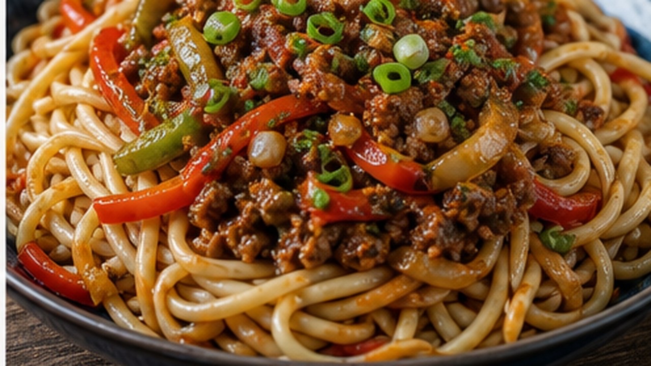 Kıymalı Lagman Eriştesi