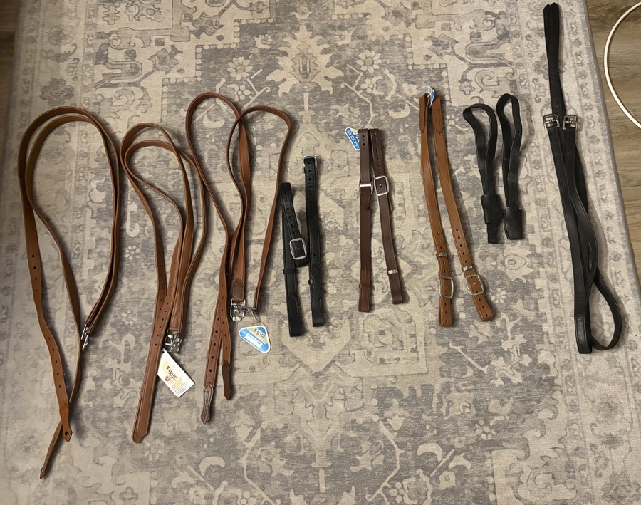 Stirrup Leathers - Black & Brown & Cognac