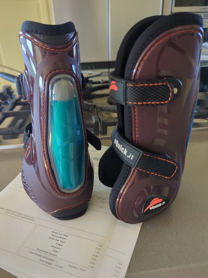 NEW Equick open front boots Velcro