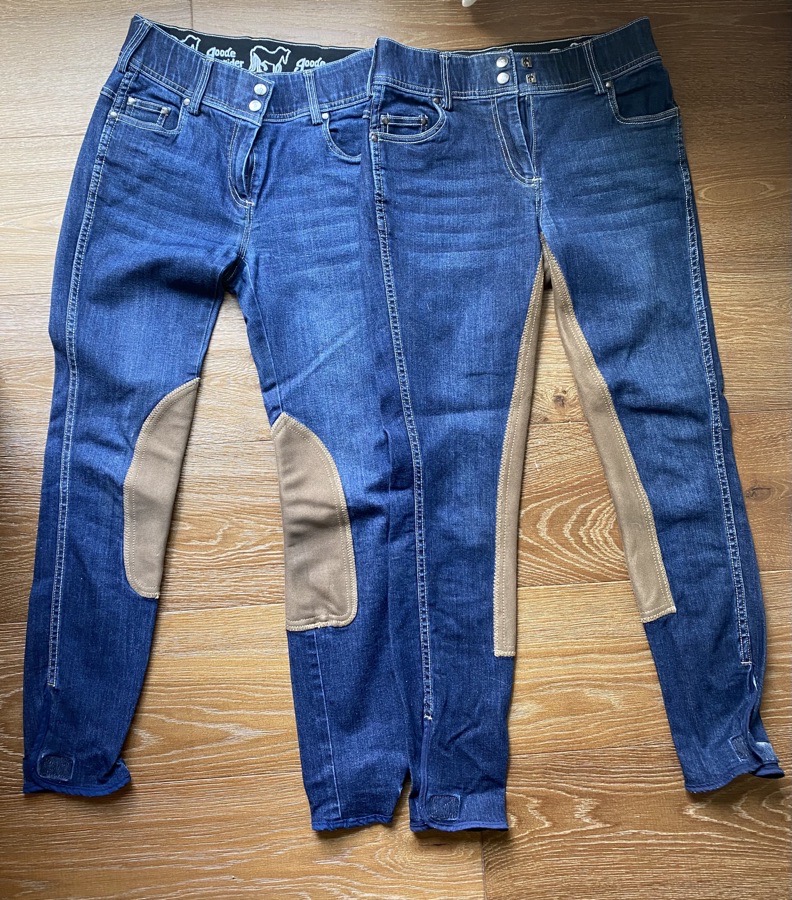 Pair of denim breeches