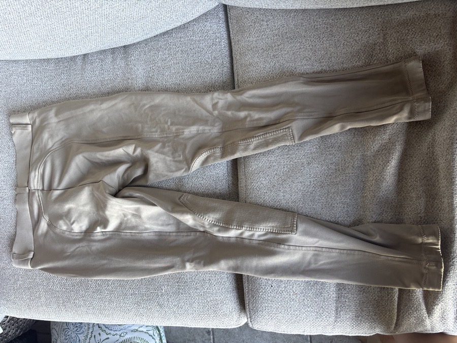 riding sport kids’ essential lightweight knee-patch breeches