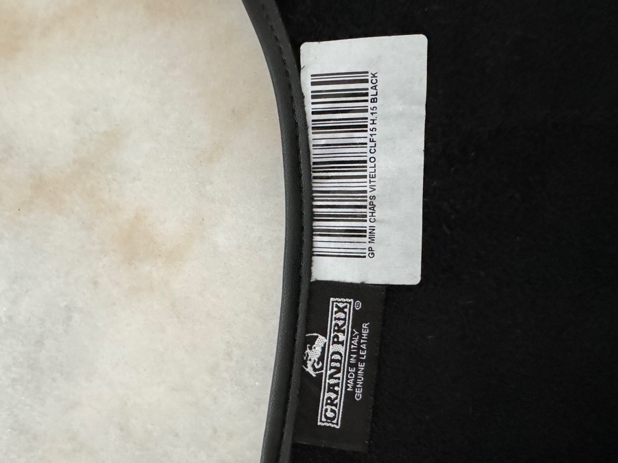Grand Prix Vitello Half Chalps - C15 H15 Black