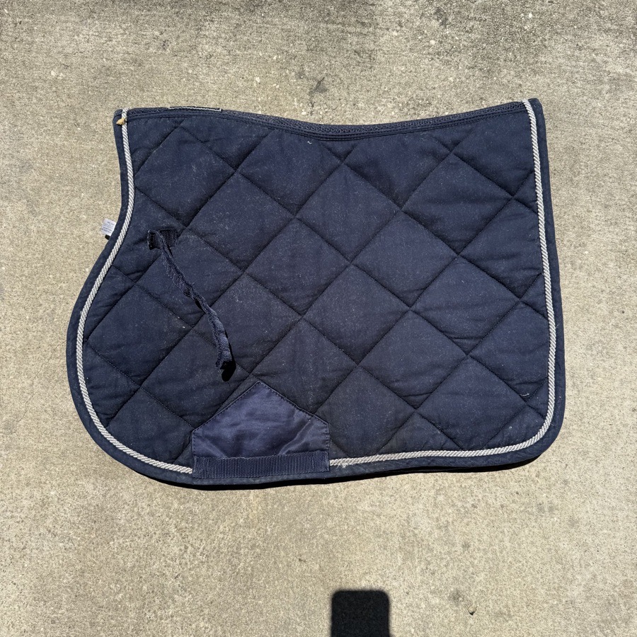 Navy Lami Cell English Horseback Riding Saddle Pad