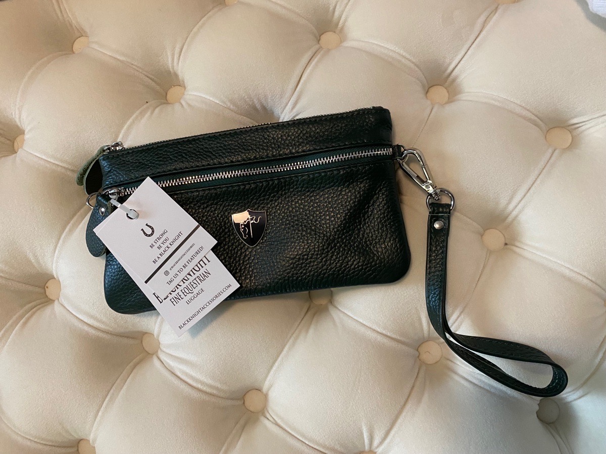 Hunter Green Black Knight Signature Riding Wristlet