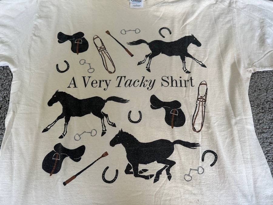 Large equestrian graphic tee