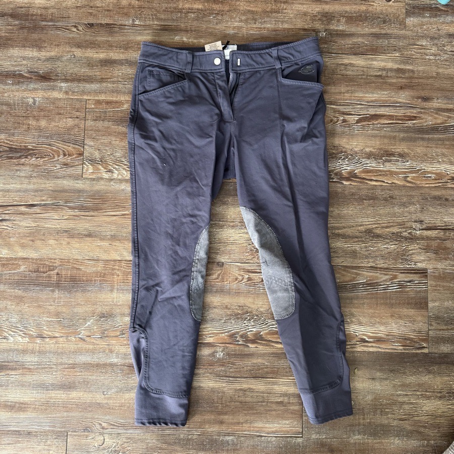 Smartpak Hadley 28R Knee Patch Slate Blue Breeches