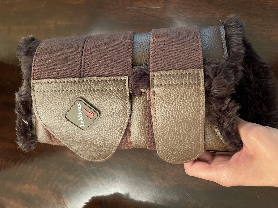 Brown LeMieux Brushing Boots