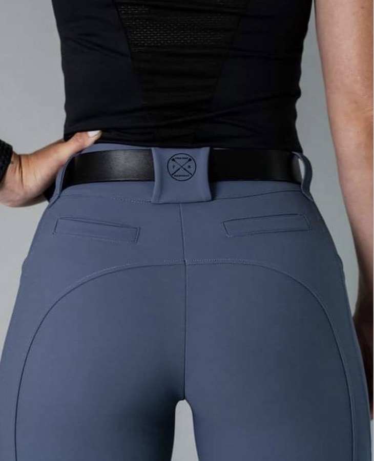 Free Ride Equestrian - Pro 2.0 Breeches - Steel Blue - Regular Length - NWT
