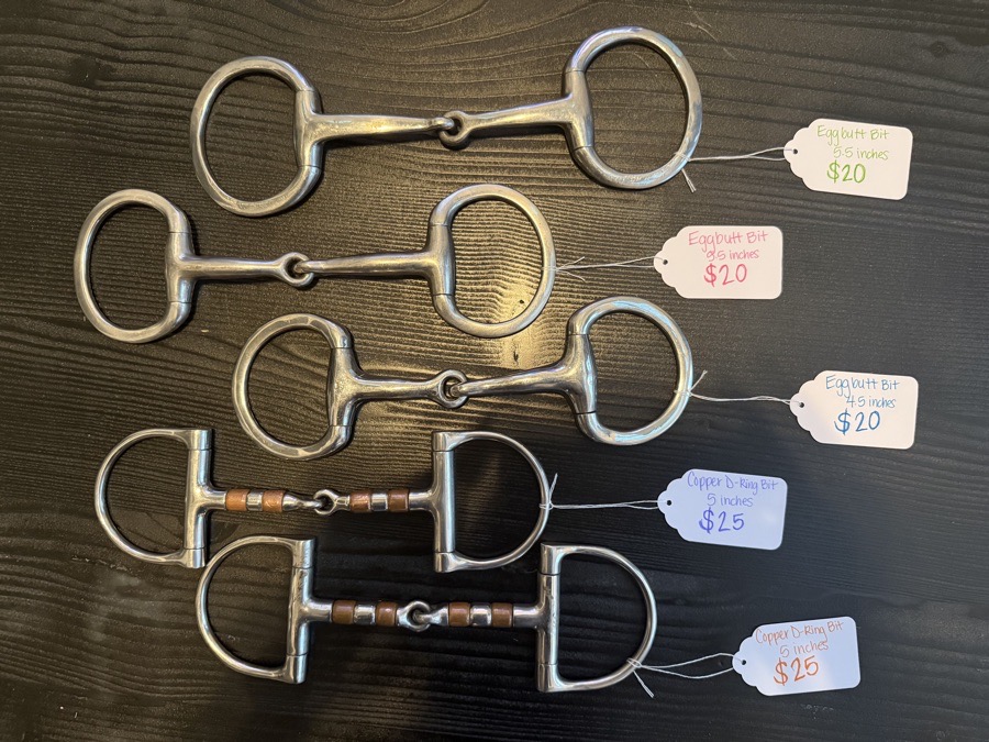 5.5” Eggbutt Silver Bit (green text)