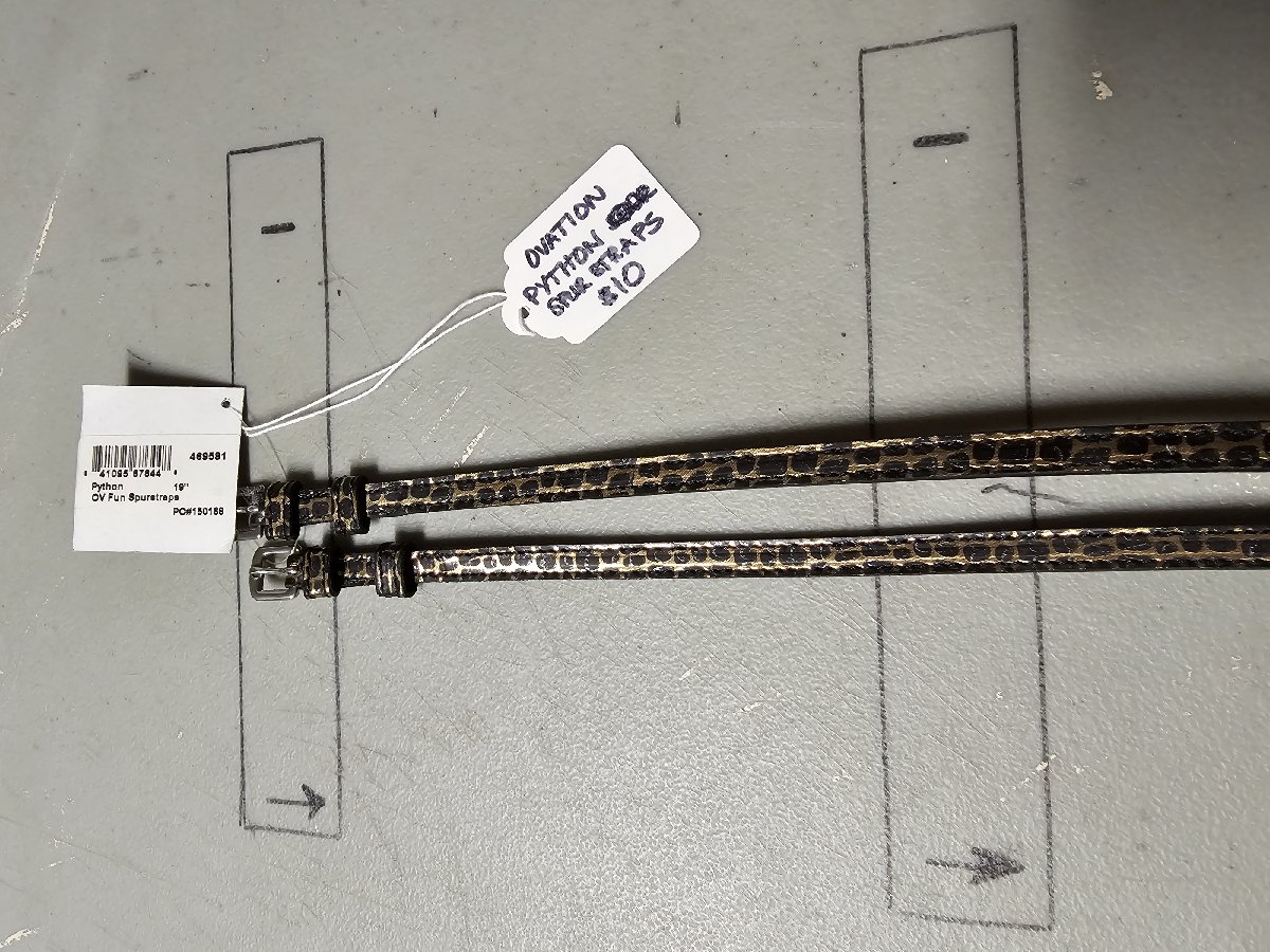 Ovation black and gold snakeskin print sour straps!