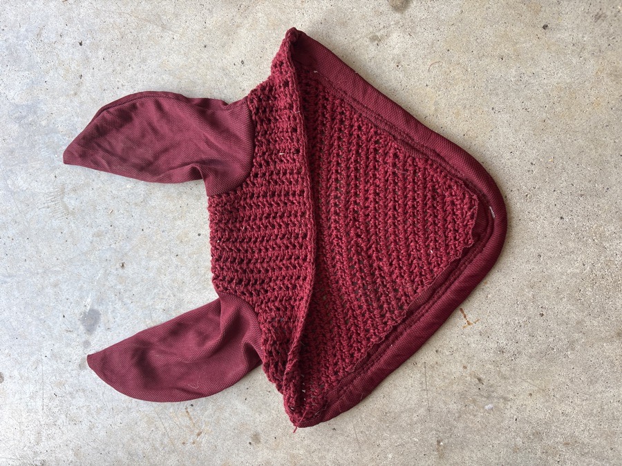 riders international crochet ear bonnet