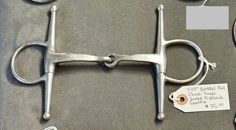 5.25.25” Korsteel Full Cheek Single Jointed Fishback/Triangle Snaffle