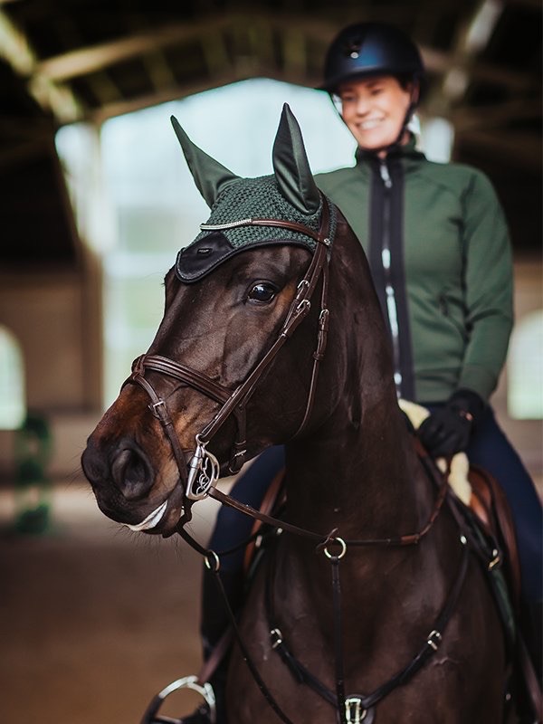 Equestrian Stockholm - Ear Bonnet - Deep Olivine - Full