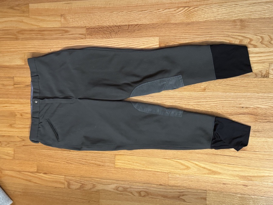 Ladies Tuff Rider Ribbed Knee Patch Breeches Size 36