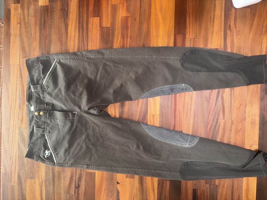 SmartPack Woman’s Ridding Pants-30r-Brown- Knee Patch