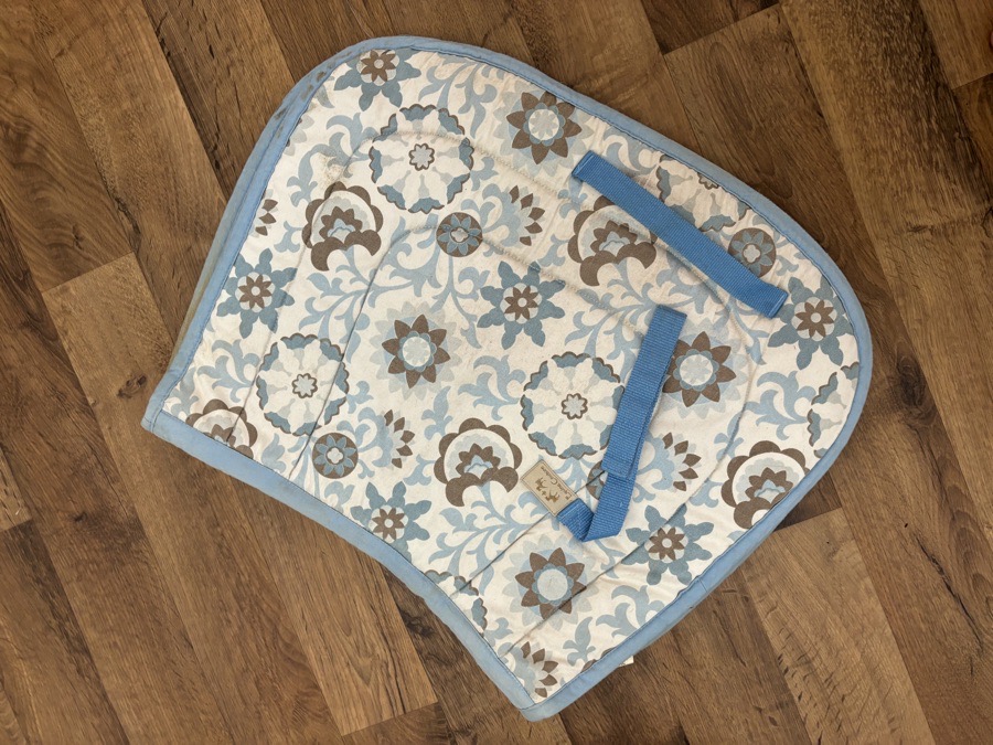 Pony Pad Equine Couture Blue Paisley