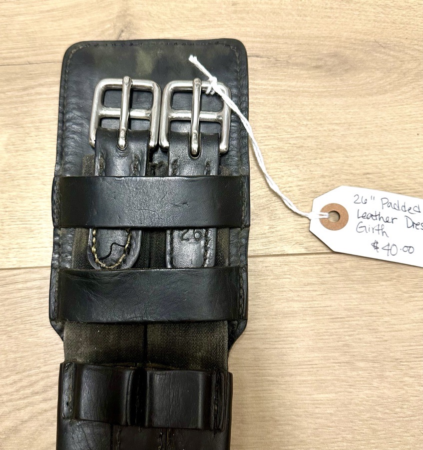 26” Padded Leather Dressage Girth