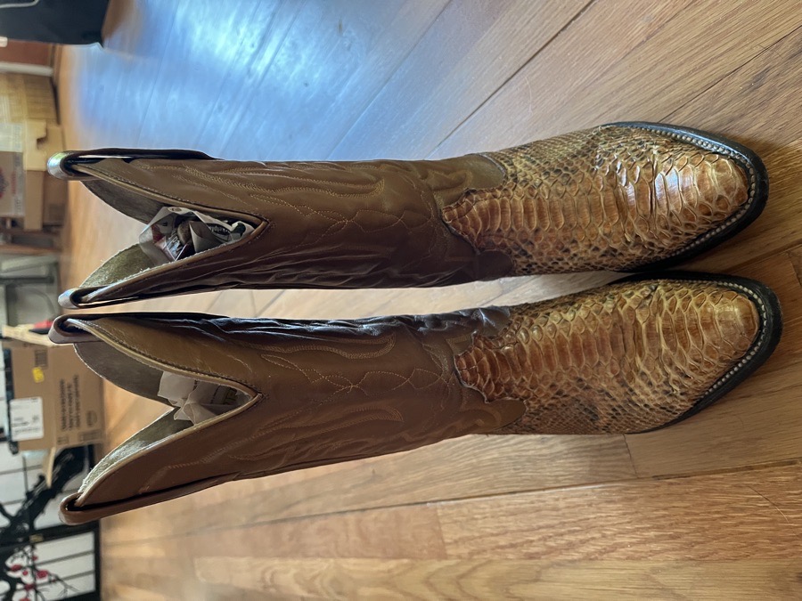 Lone star western boots brn