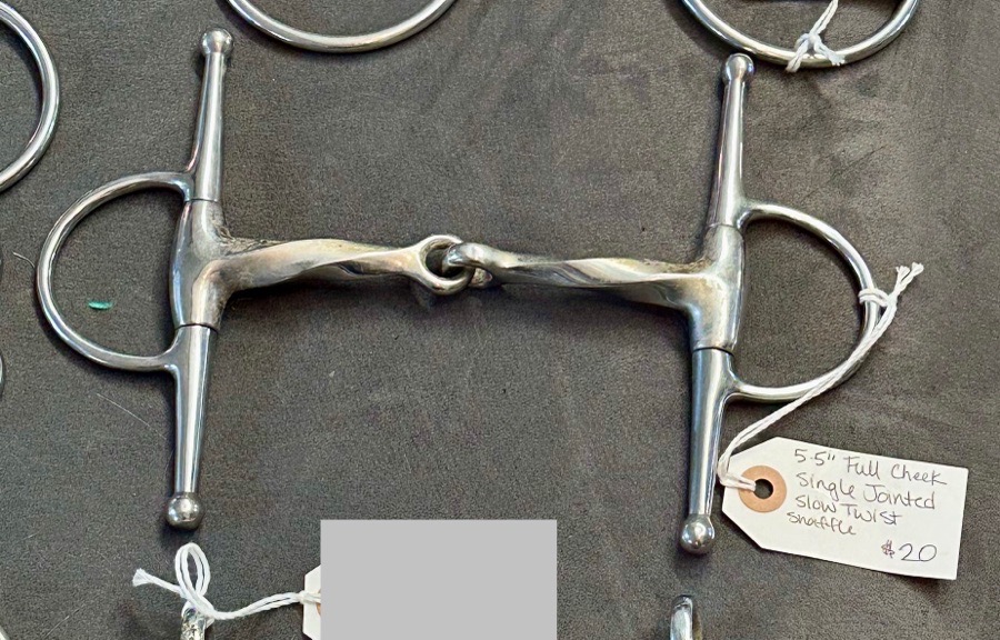5.5” Full Cheek Single Jointed Slow Twist Snaffle