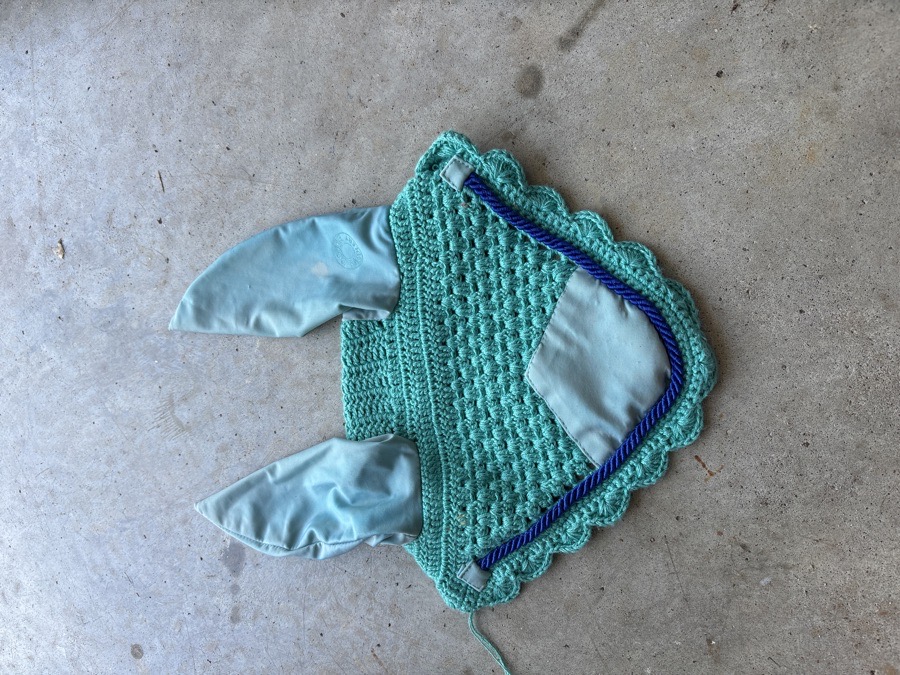 riders international crochet ear bonnet