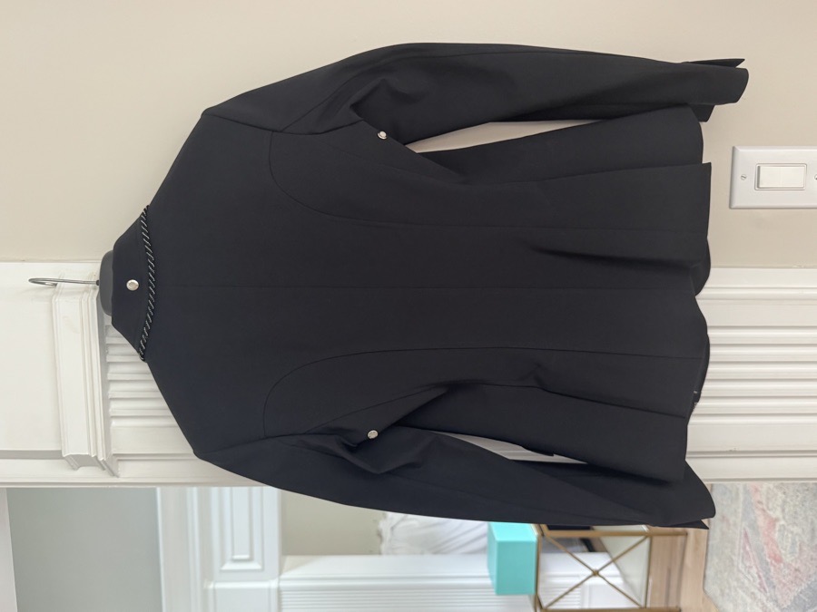 black Equiline women’s show coat it-42 BNWT