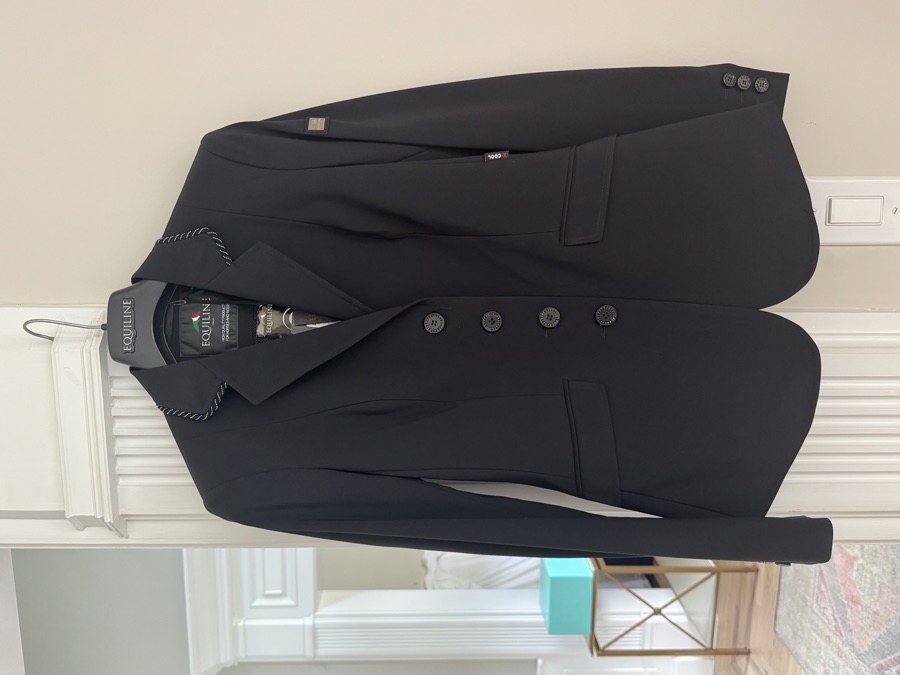 black Equiline women’s show coat it-42 BNWT