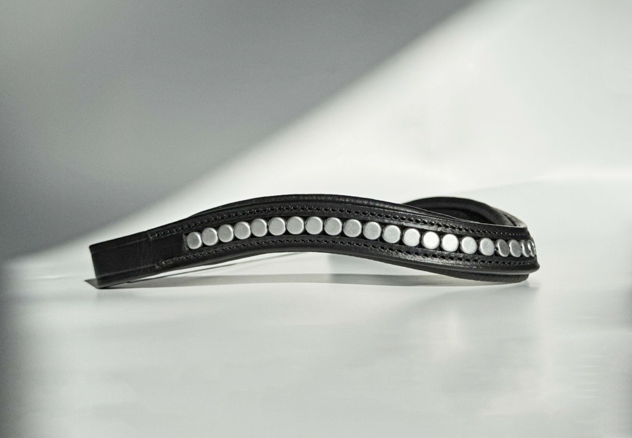 Silver Beaded Browband