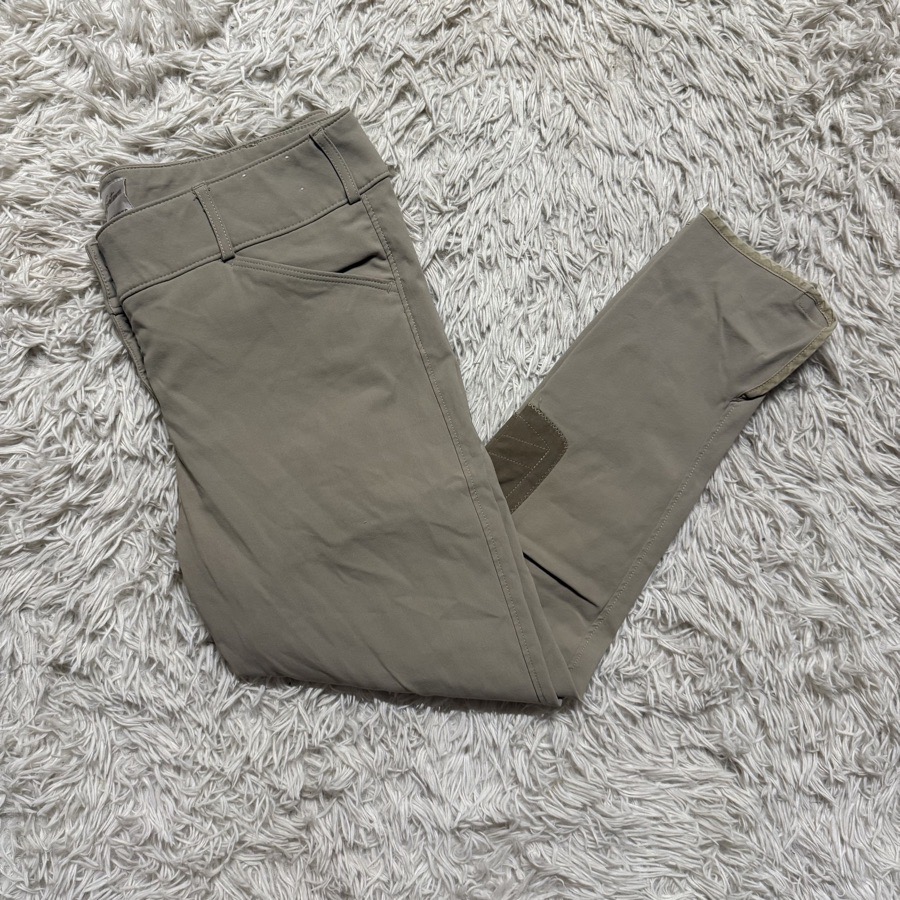 Women’s Size 34 Tan Tailored Sportsman Knee Patch Horseback Riding Breeches