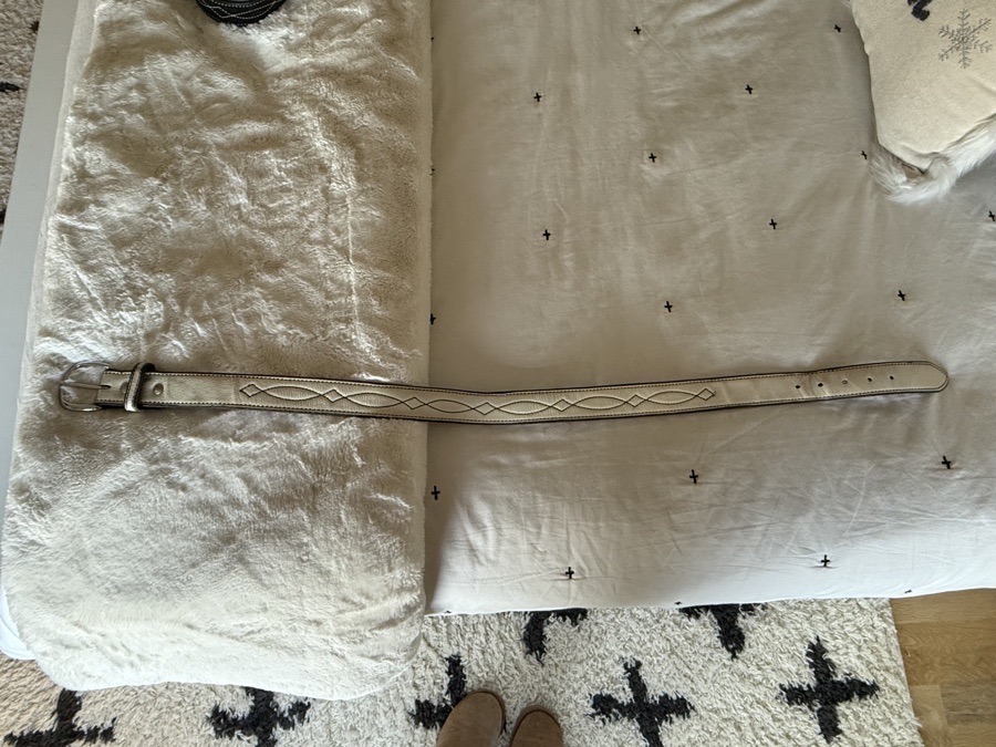 Rebecca Ray Designs White Riding Belt