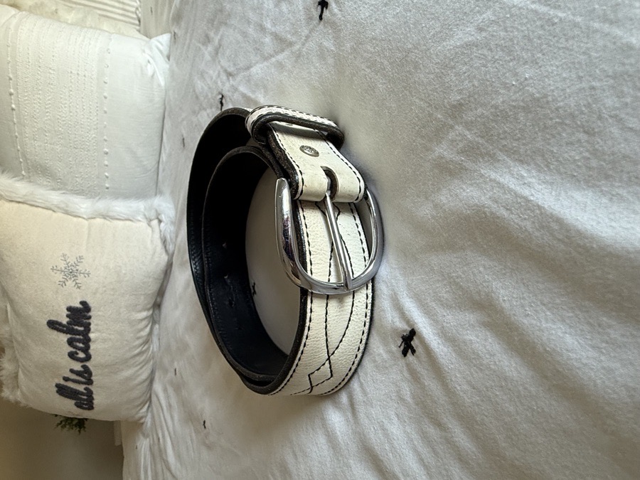 Rebecca Ray Designs White Riding Belt