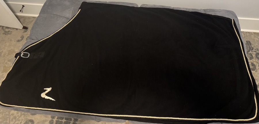 Horze Fleece Show Cooler size 72 - Black/Gold