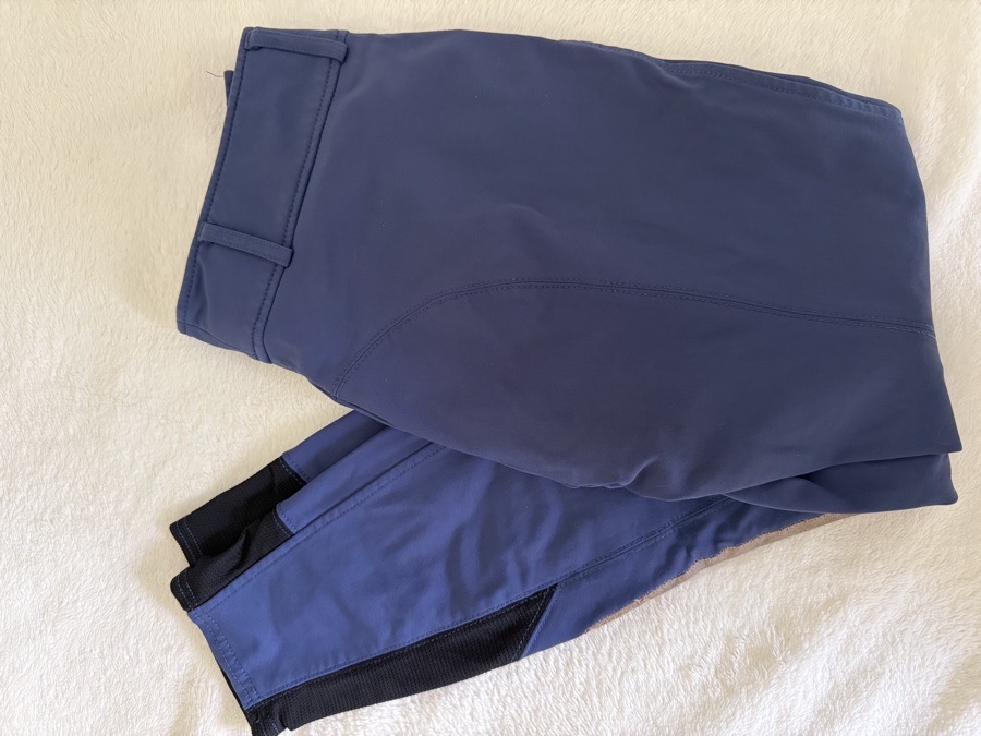 26R RJ Classics knee patch breeches- Blue