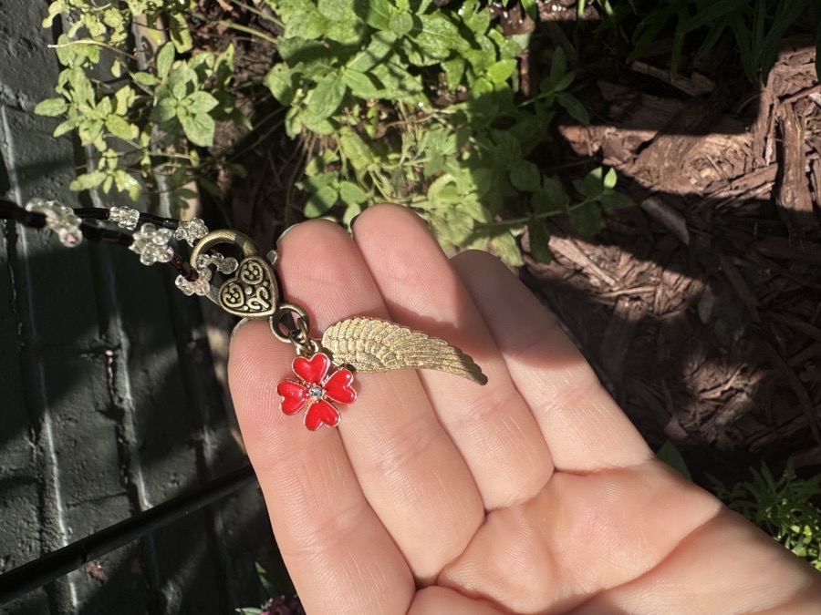 Red Wings Bridle Charm