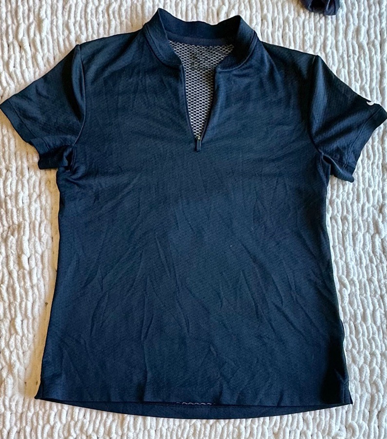 Short sleeve riding shirt