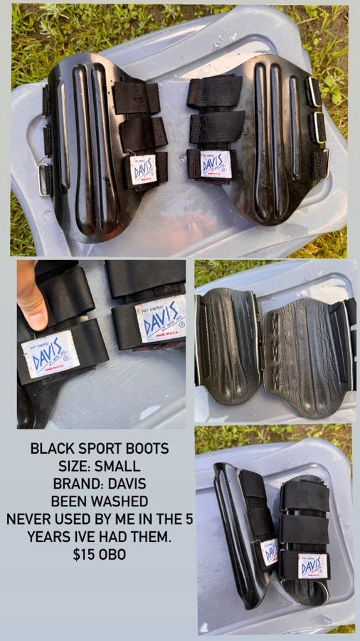 black sport boots